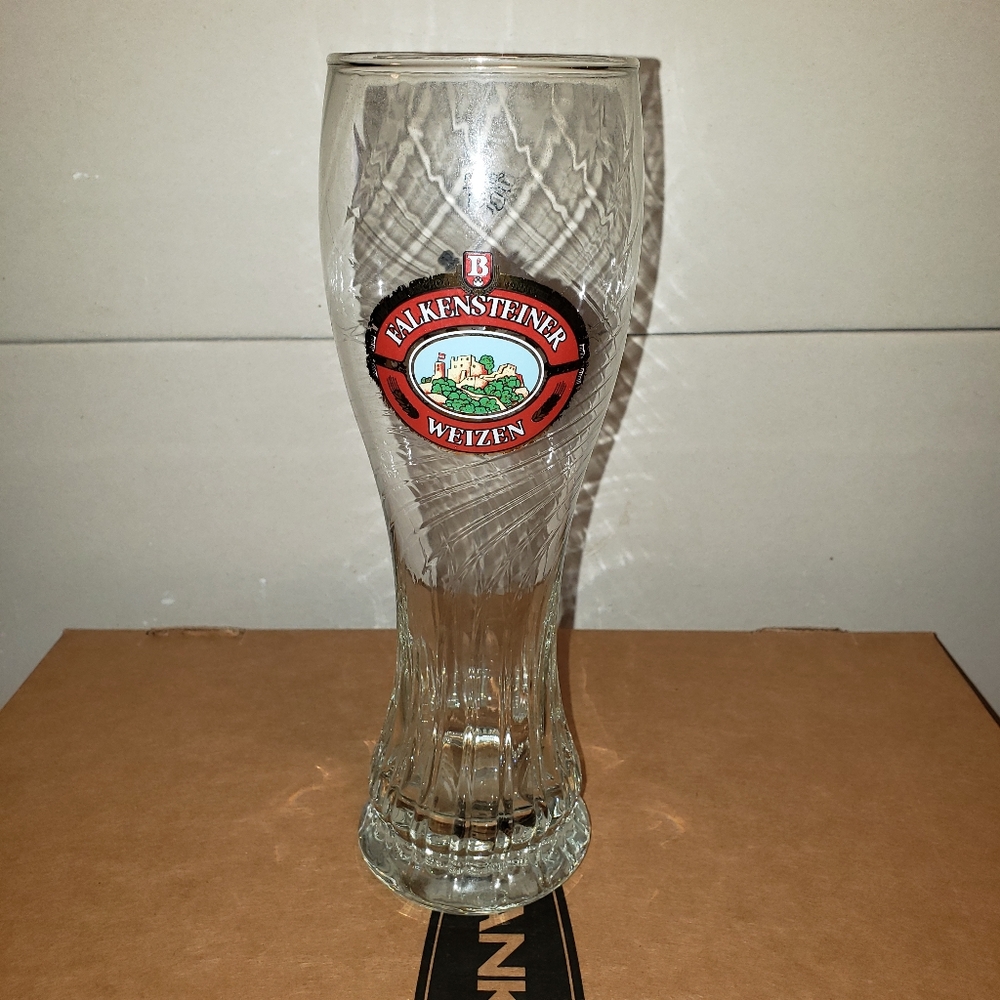 German Tall Beer Glass Falkensteiner.